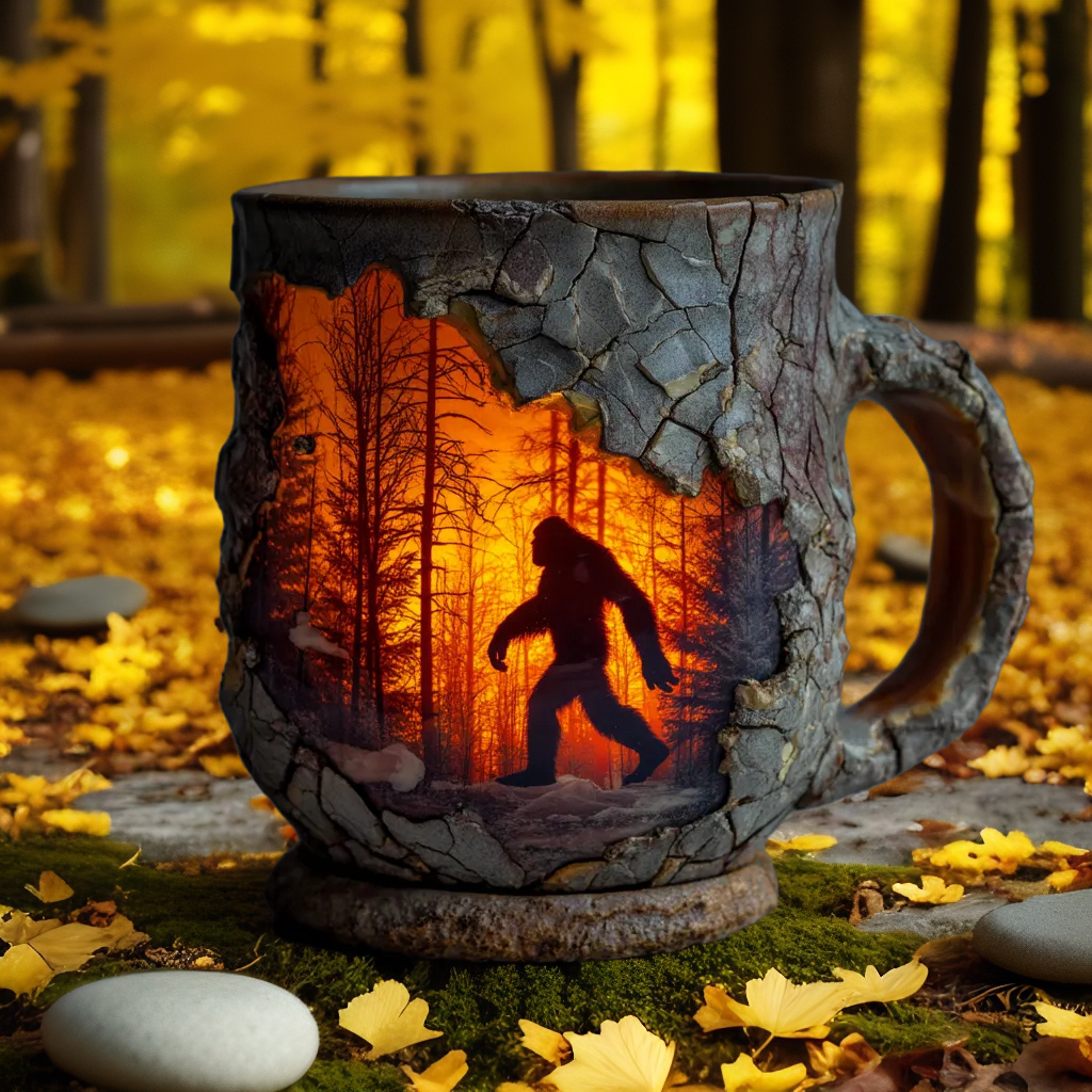 🏆Almost Gone-⚡2025 USA New Bigfoot Forest Fire Mug